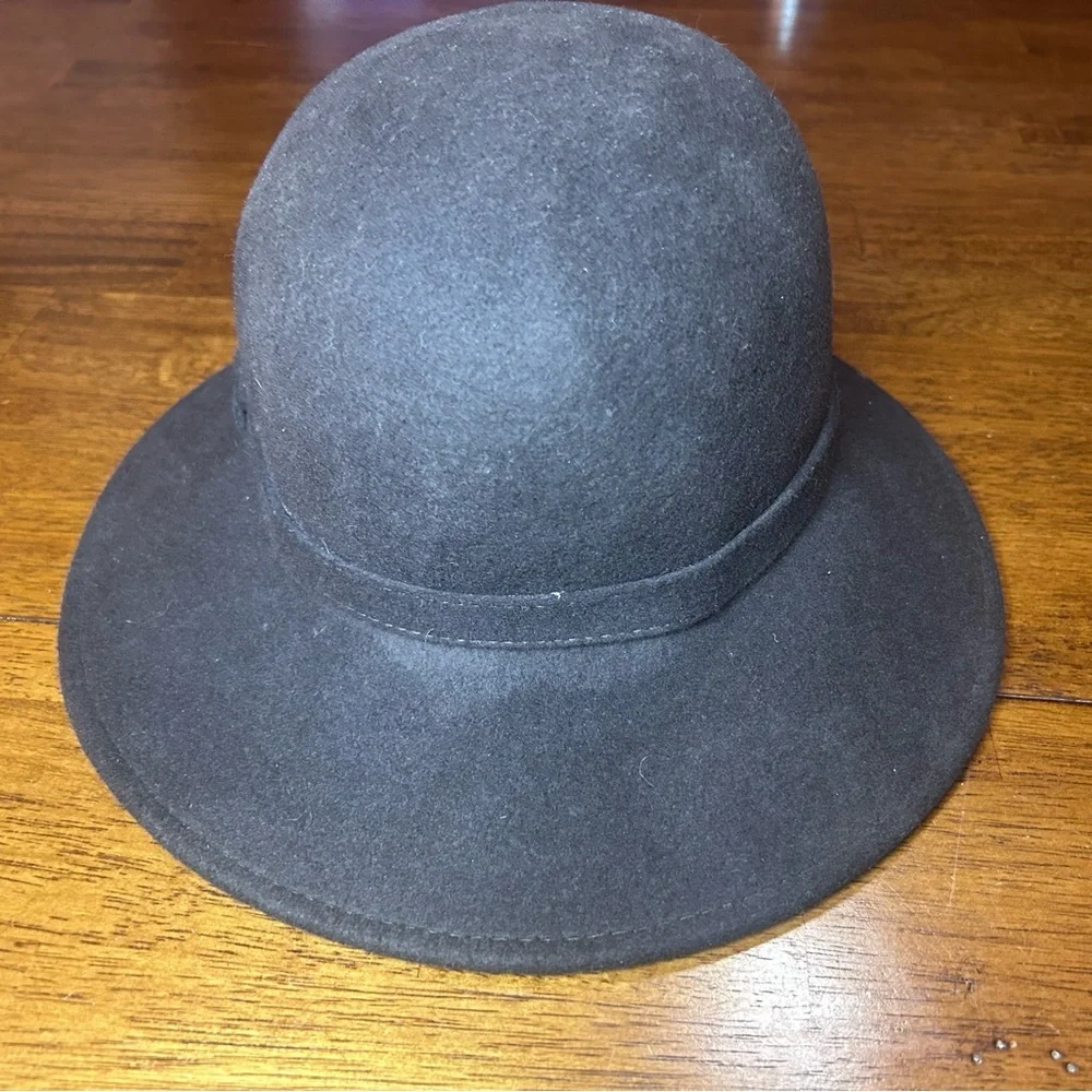 Scala Collezione Hat Womens Wool Cloche Hat Black Felt One Size
